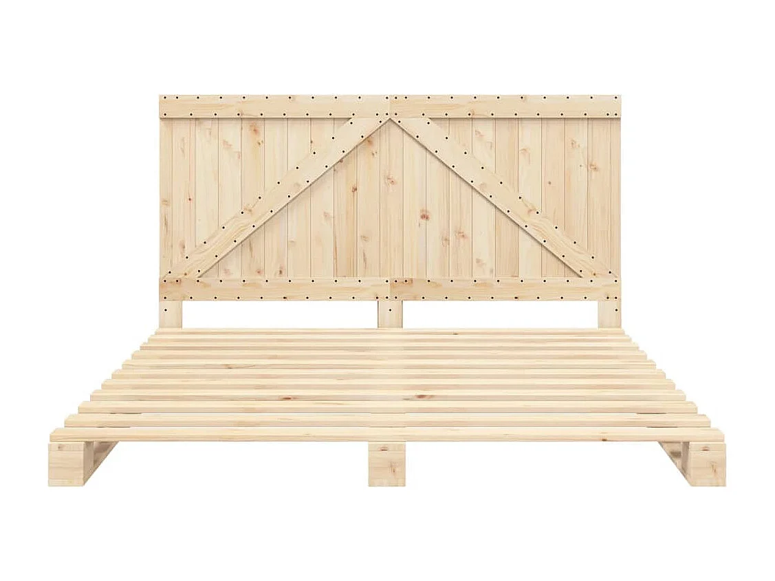 Cadre de lit sans matelas avec tête de lit 180x200 cm