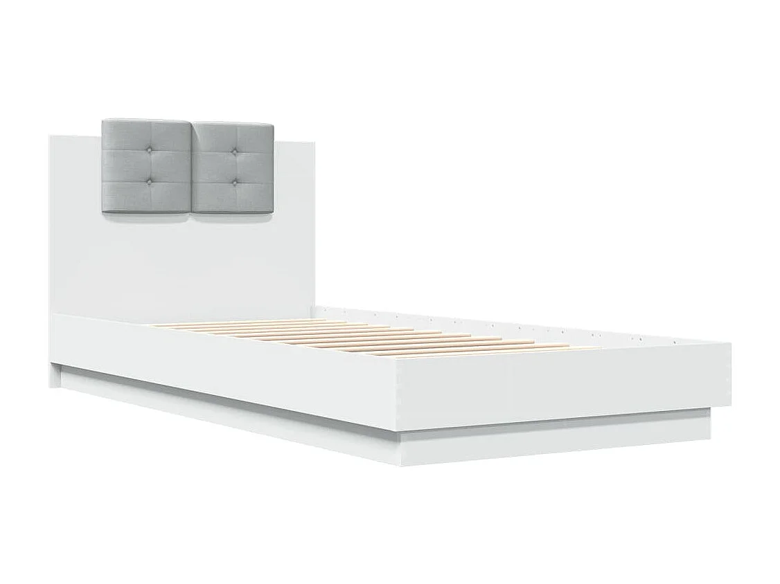 Cadre de lit sans matelas blanc 90x200 cm