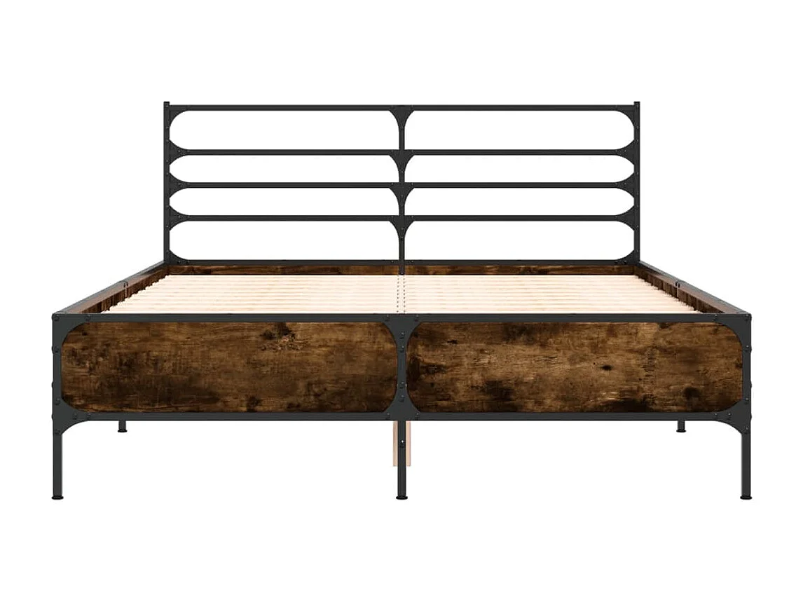 Estrutura de cama 135x190 cm derivados madeira/metal