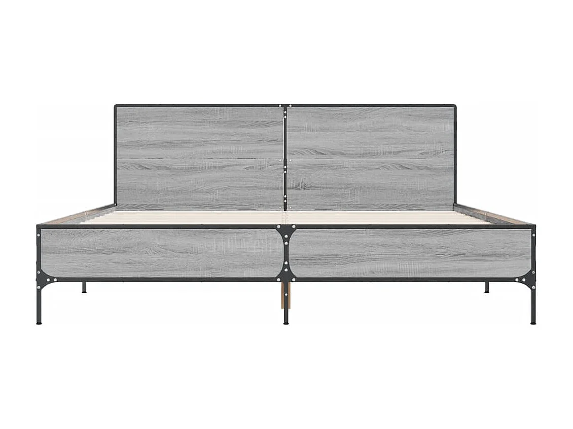 Giroletto Grigio Sonoma 120x200 cm in Legno Multistrato Metallo