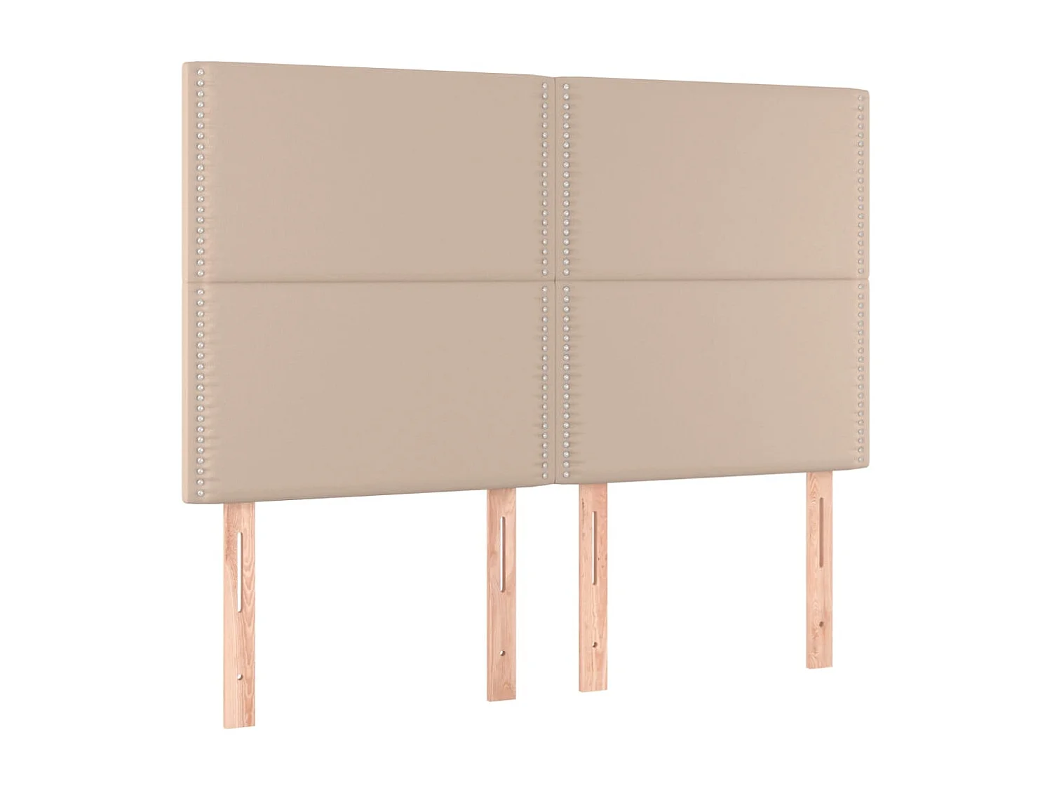 Cadre de lit sans matelas cappuccino 140x200 cm similicuir