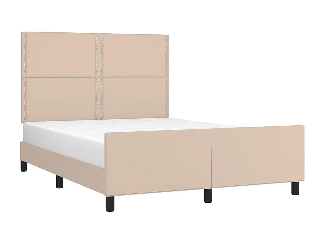 Giroletto con Testiera Cappuccino 140x200 cm in Similpelle