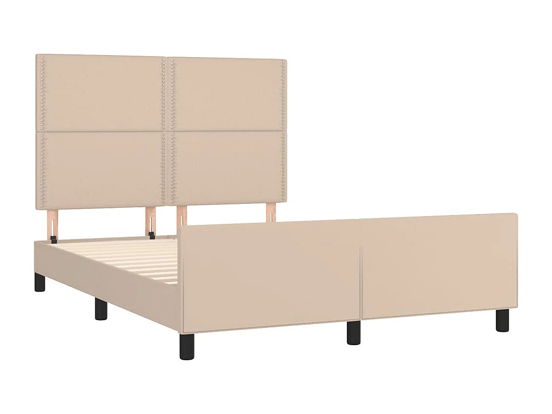 Giroletto con Testiera Cappuccino 140x200 cm in Similpelle