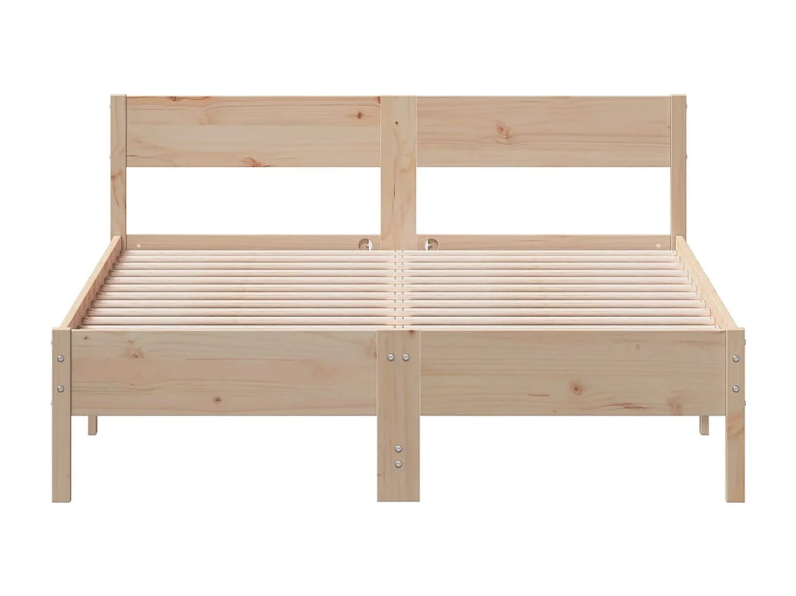Cadre de lit sans matelas 150x200 cm bois de pin massif