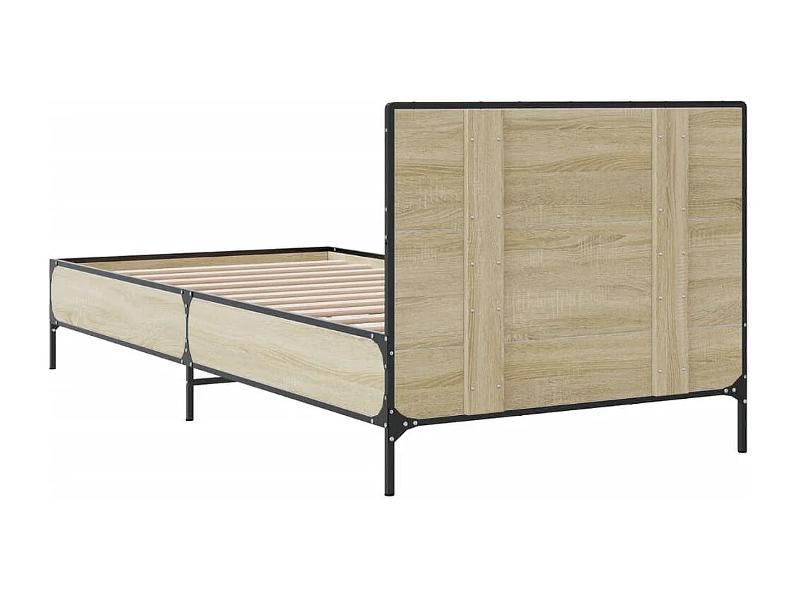 Cadre de lit sans matelas chêne sonoma 100x200 cm