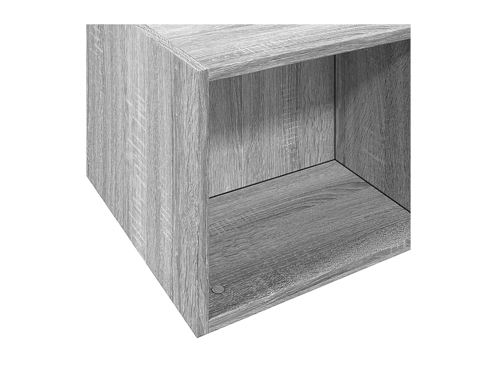 Cadre de lit sans matelas sonoma gris 135x190 cm