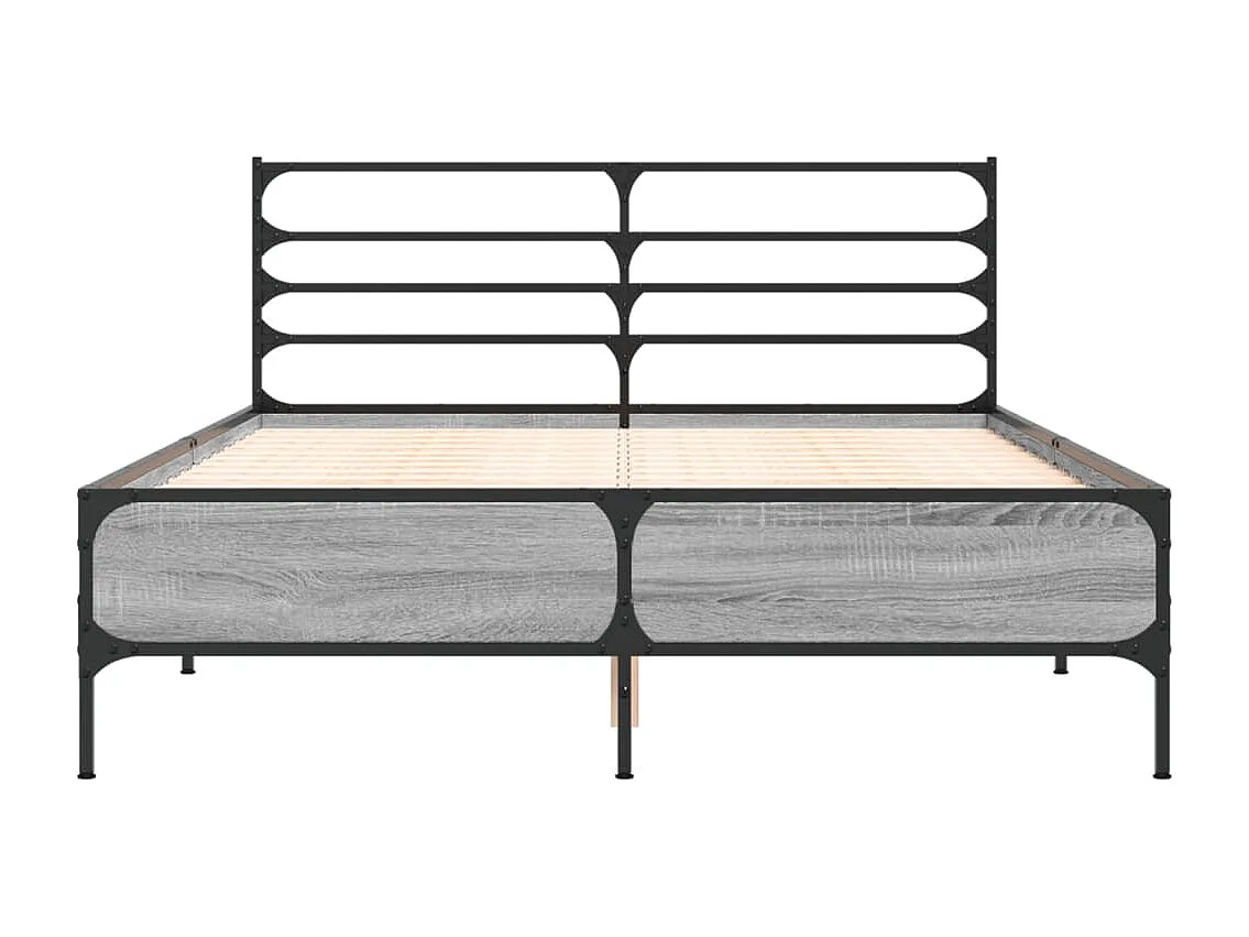 Giroletto Grigio Sonoma 140x190 cm in Legno Multistrato Metallo