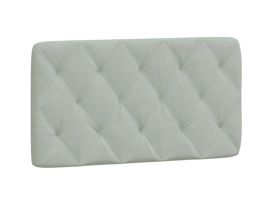 Bedframe zonder matras 100x200 cm fluweel lichtgrijs