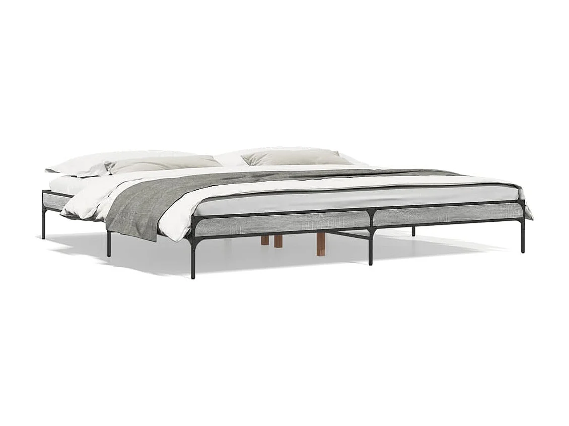 Giroletto Grigio Sonoma 200x200 cm in Legno Multistrato Metallo