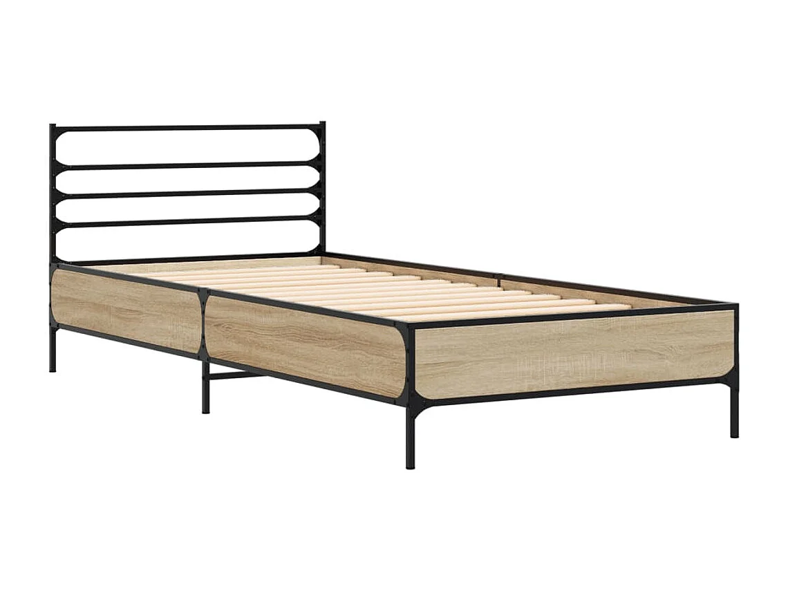 Cadre de lit sans matelas chêne sonoma 90x200 cm