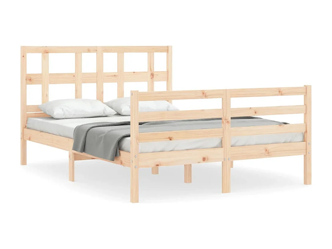 Cadre de lit sans matelas bois massif