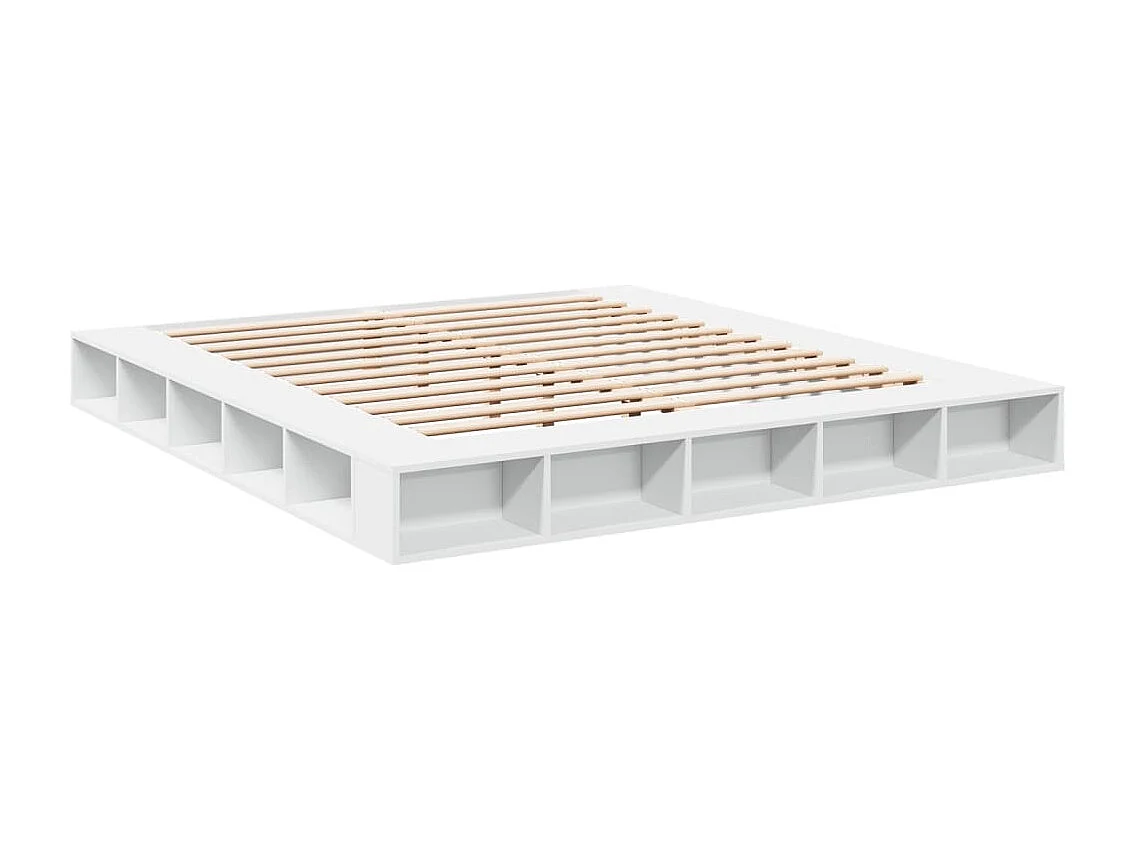 Cadre de lit sans matelas blanc 180x200 cm