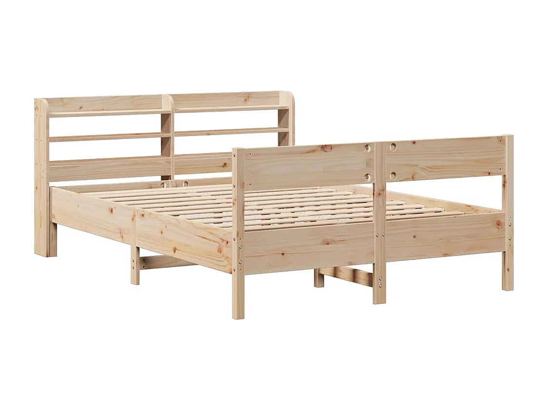 Massivholzbett ohne Matratze 150x200 cm Kiefernholz