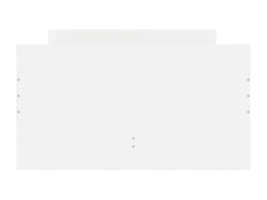 Cadre de lit sans matelas blanc 75x190 cm