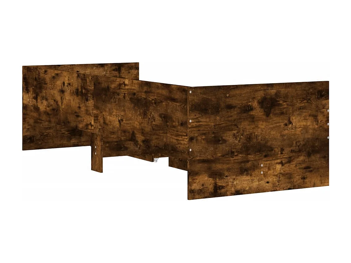 Bettgestell mit Schubladen Räuchereiche 90x200 cm