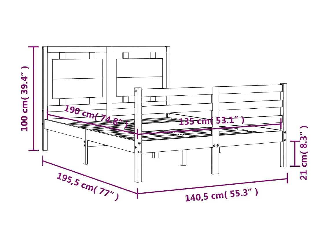 Bettgestell mit Kopfteil ohne Matratze Taupe 80x200 cm Stoff