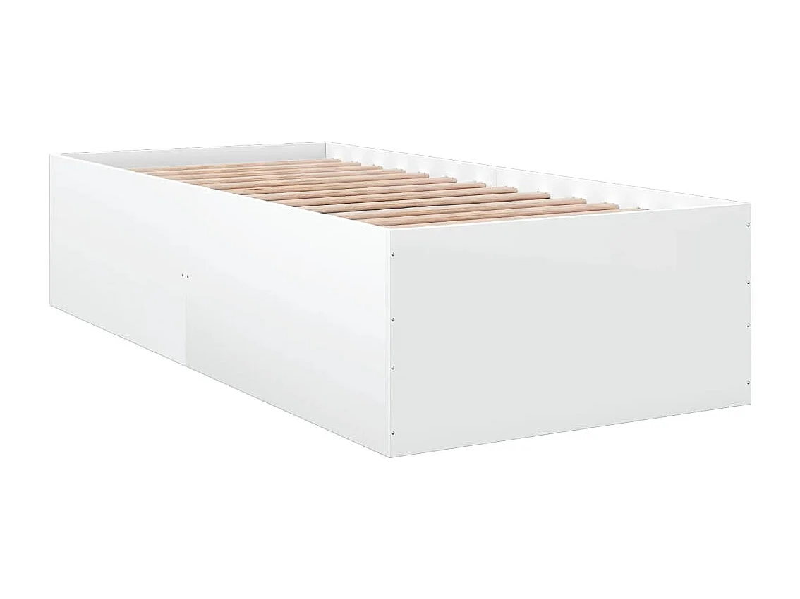 Bettgestell Weiß 100x200 cm Holzwerkstoff