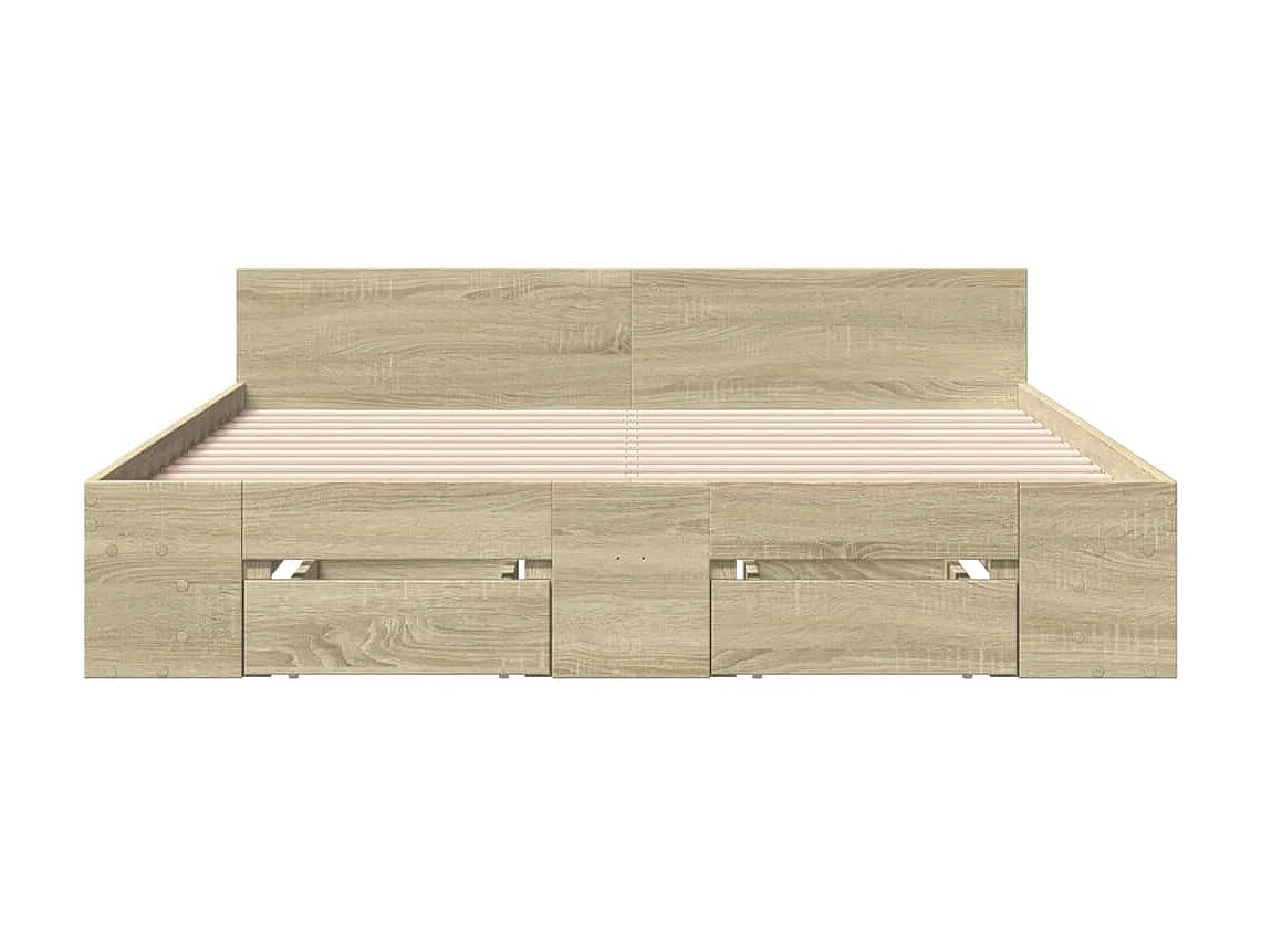 Giroletto Cassetti Rovere Sonoma 120x190 cm Legno Multistrato