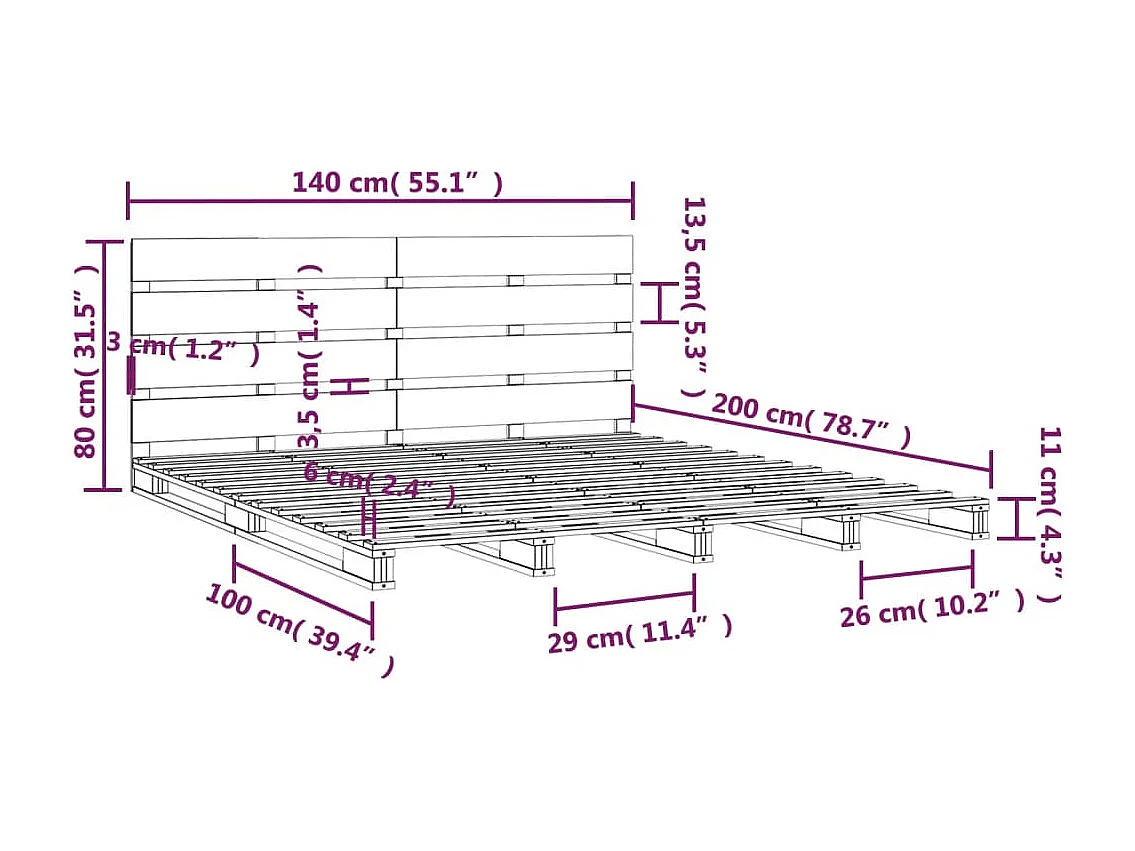 Cadre de lit sans matelas gris clair 120x190 cm tissu