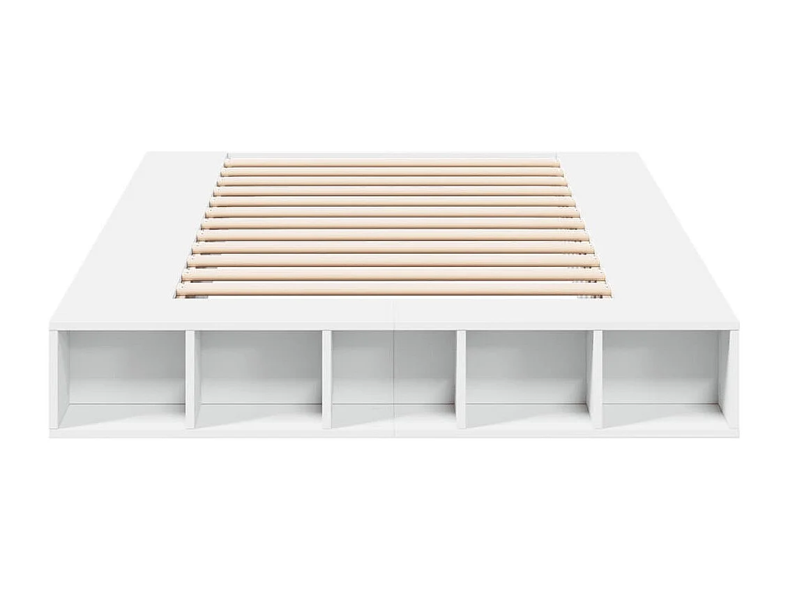 Estrutura de cama 120x200 cm derivados de madeira branco