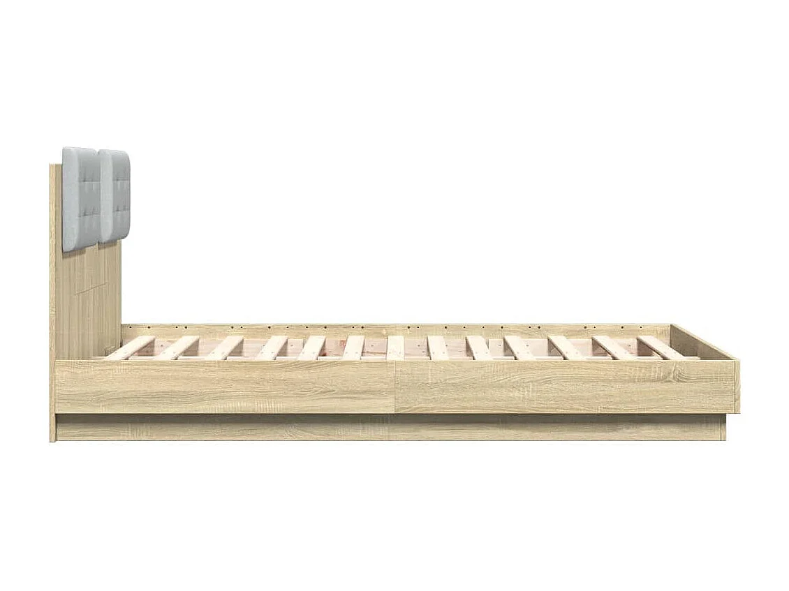 Giroletto Testiera Rovere Sonoma 135x190 cm Legno Multistrato