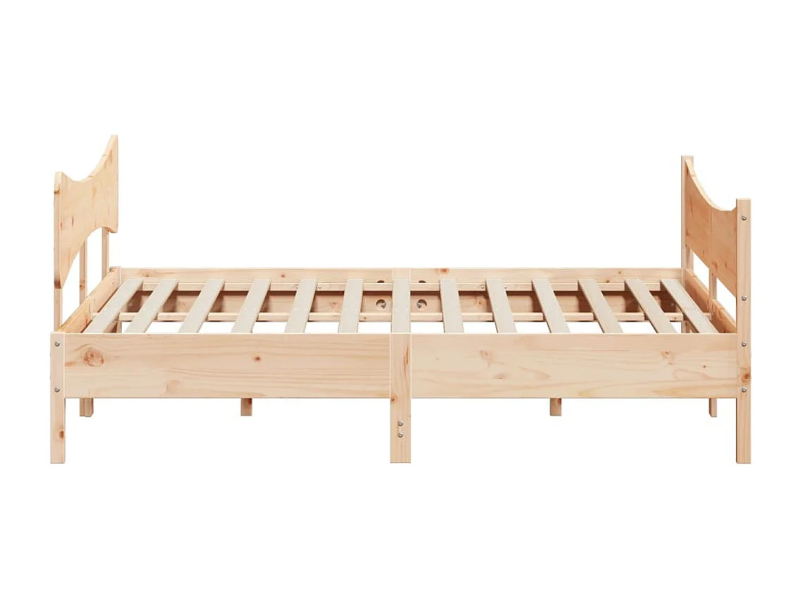 Cadre de lit sans matelas 200x200 cm bois massif de pin