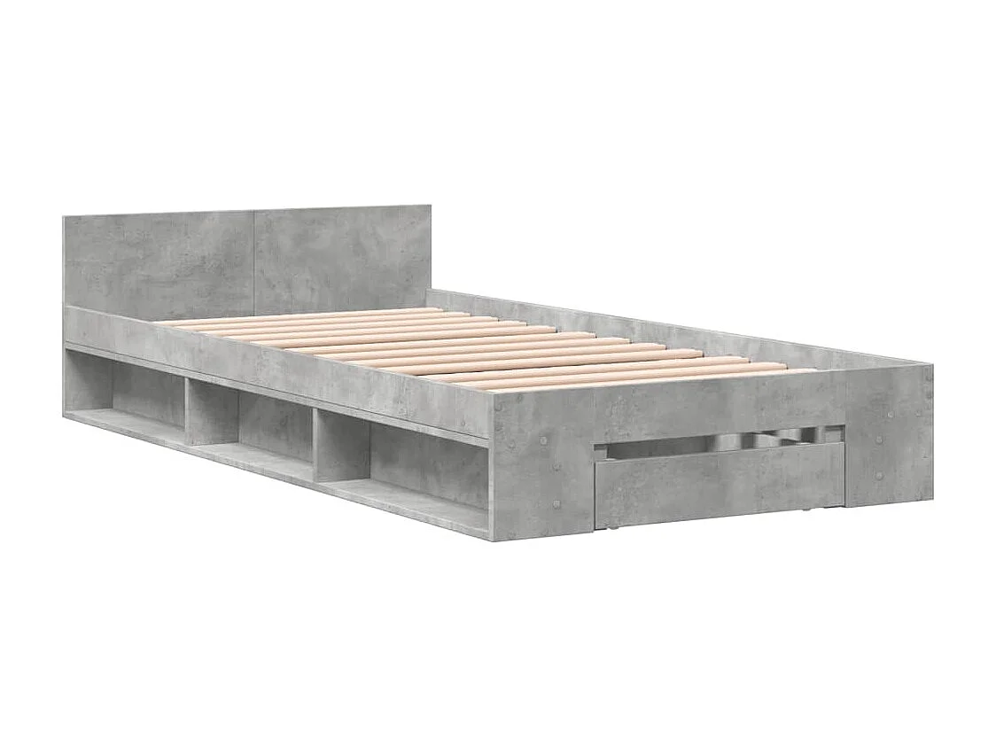 Giroletto Cassetto Grigio Cemento 100x200 cm Legno Multistrato
