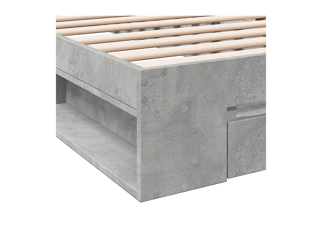 Giroletto Cassetto Grigio Cemento 100x200 cm Legno Multistrato