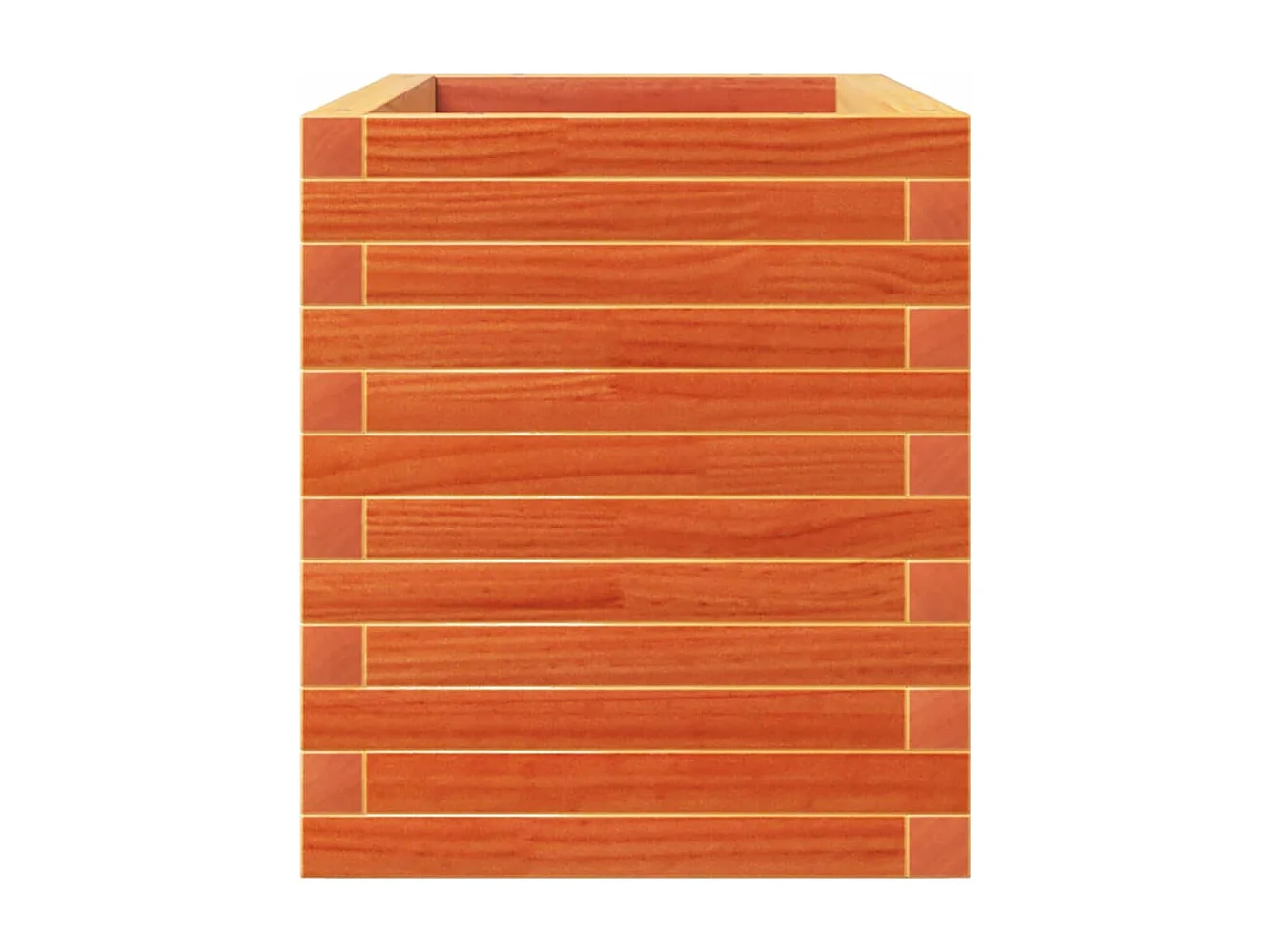 Fioriera Giardino Marrone Cera 110x40x49,5 Legno Massello Pino