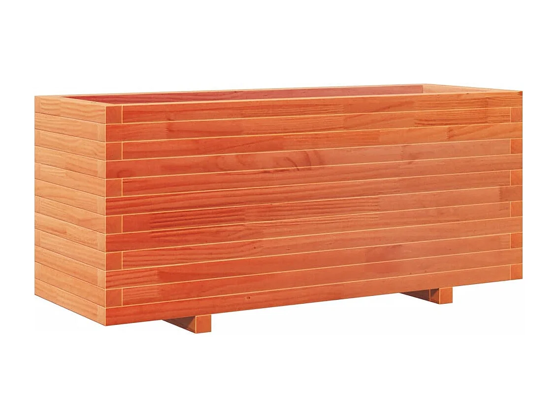 Jardinière cire marron 110x40x49,5 cm bois de pin massif