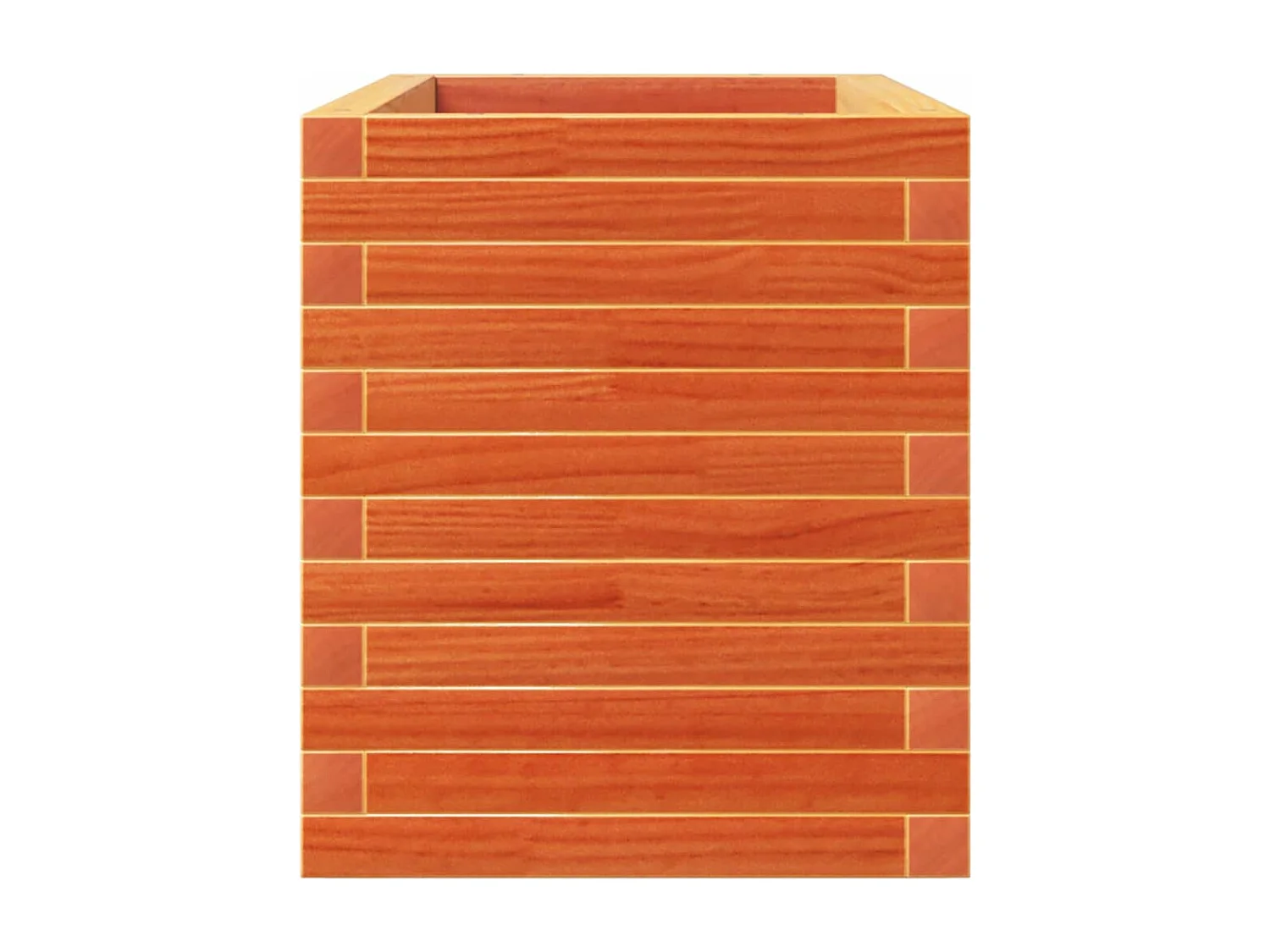 Jardinière cire marron 110x40x49,5 cm bois de pin massif