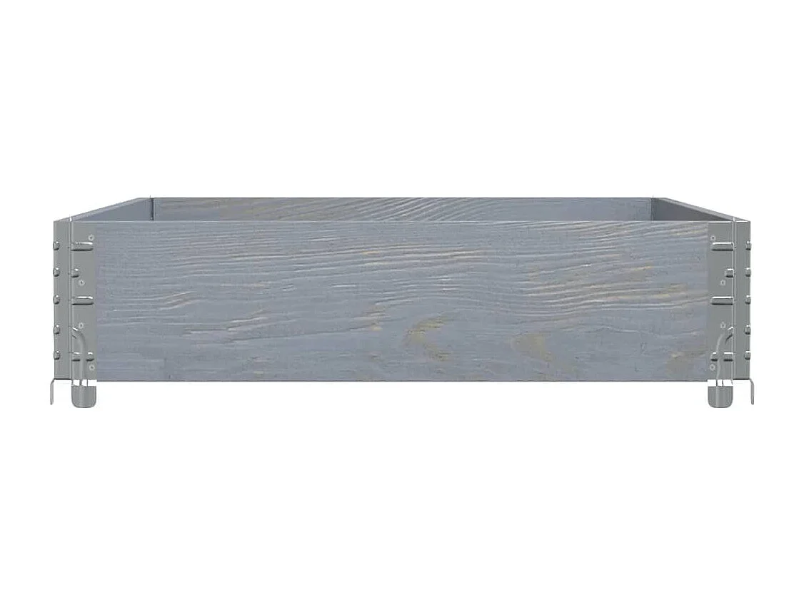 Vaso/floreira para jardim 120x80 cm pinho maciço cinzento