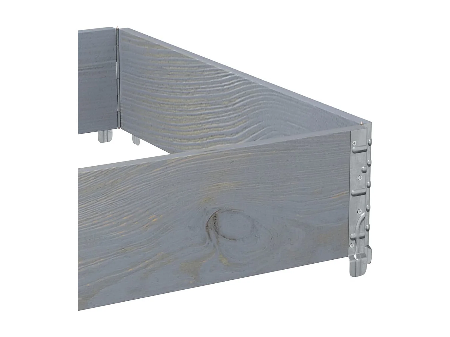 Vaso/floreira para jardim 120x80 cm pinho maciço cinzento