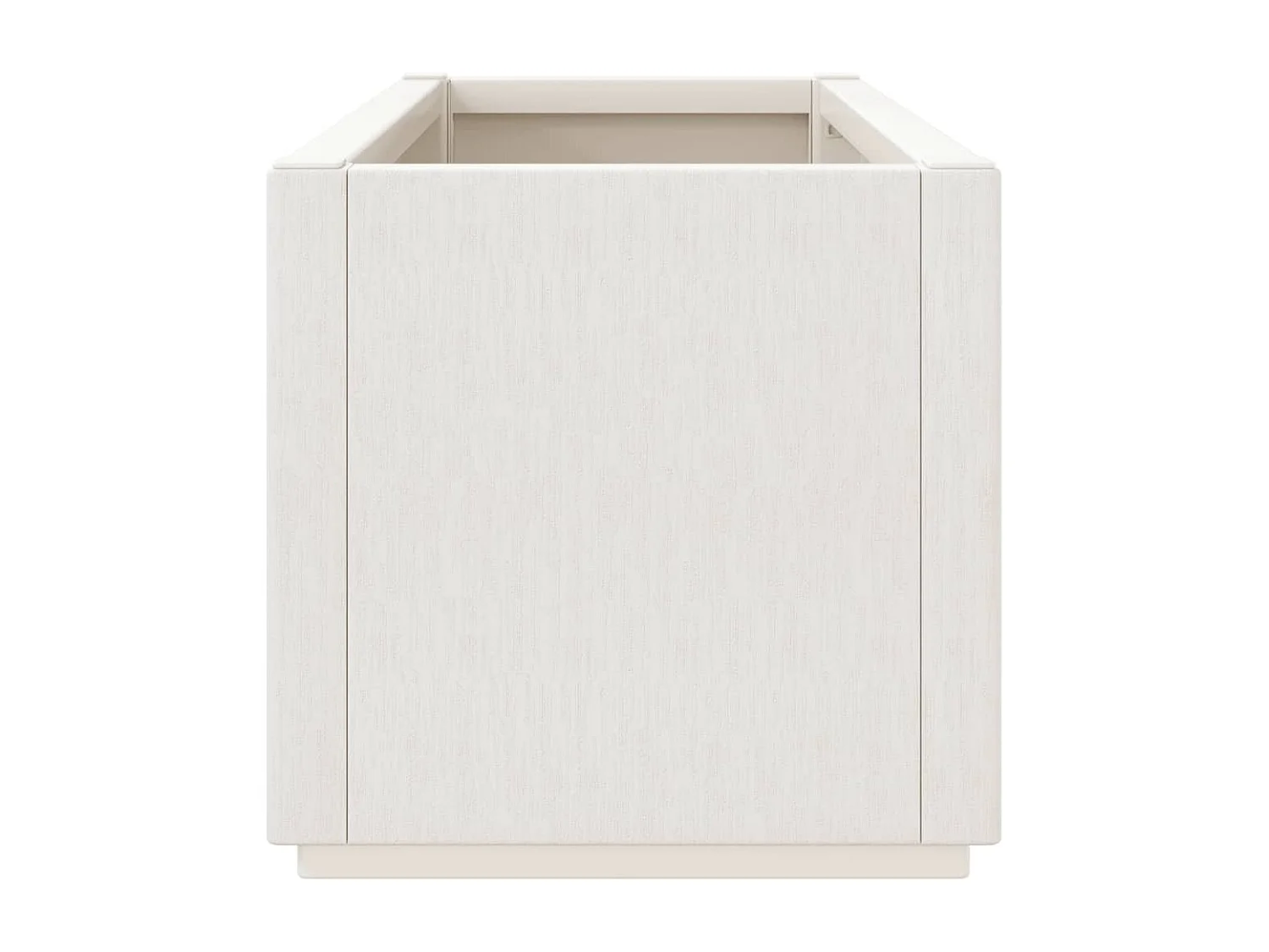 Jardinera PP blanco 80x36x35 cm