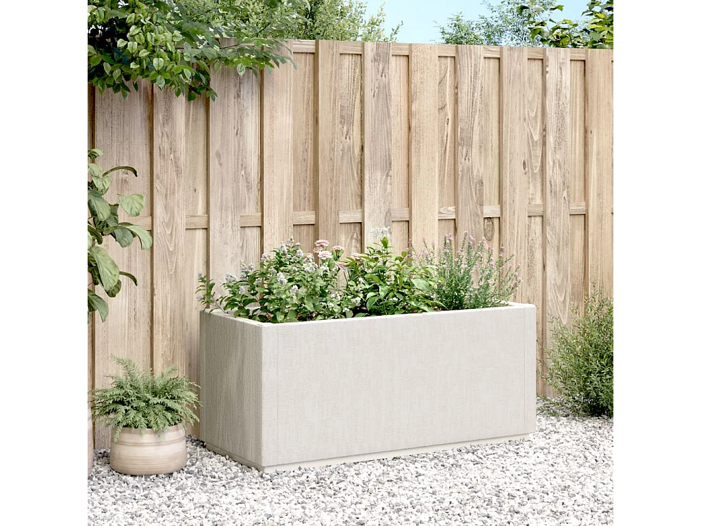 Pflanzkübel Weiß 80x36x35 cm PP