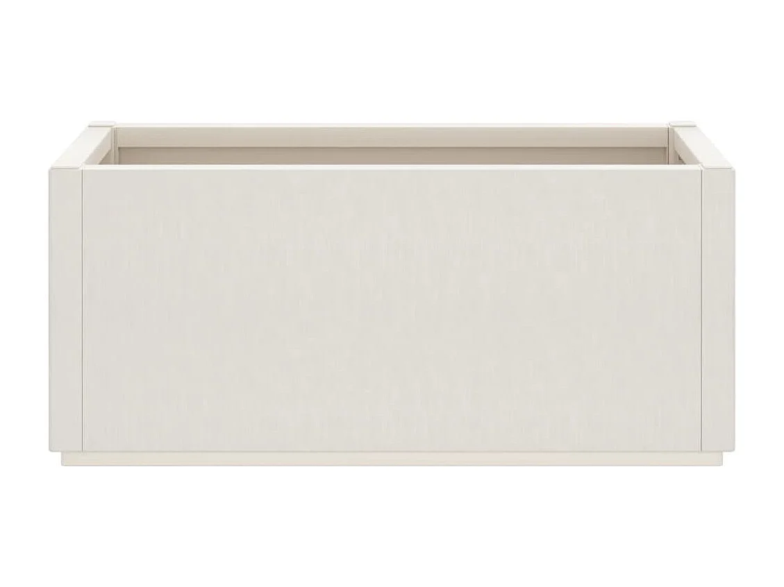 Jardinière blanc 80x36x35 cm PP