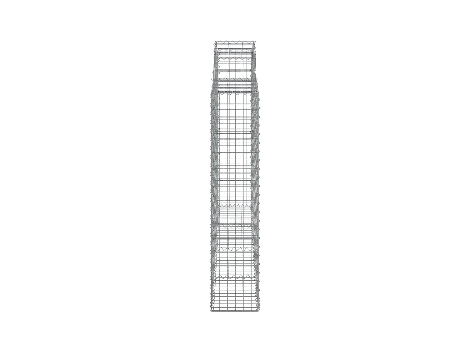 Schanskorven 10 st gewelfd 200x30x140/160 cm ijzer
