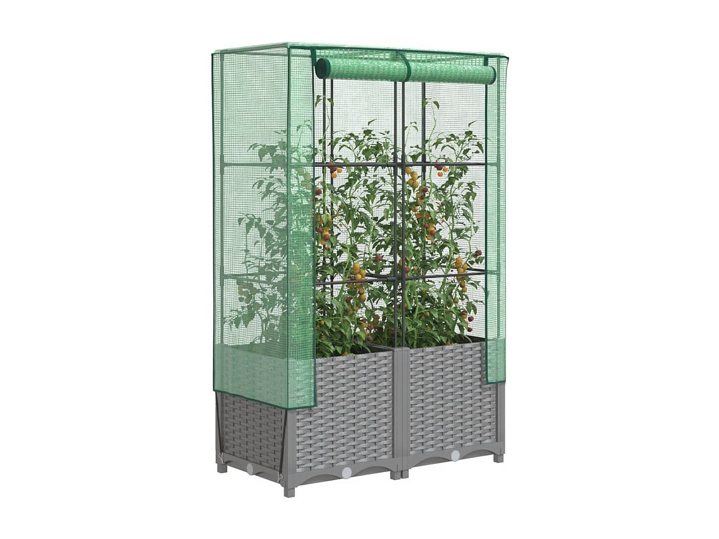 Outsunny Mini Serra da Giardino Letto per Orto Rialzato per Piante