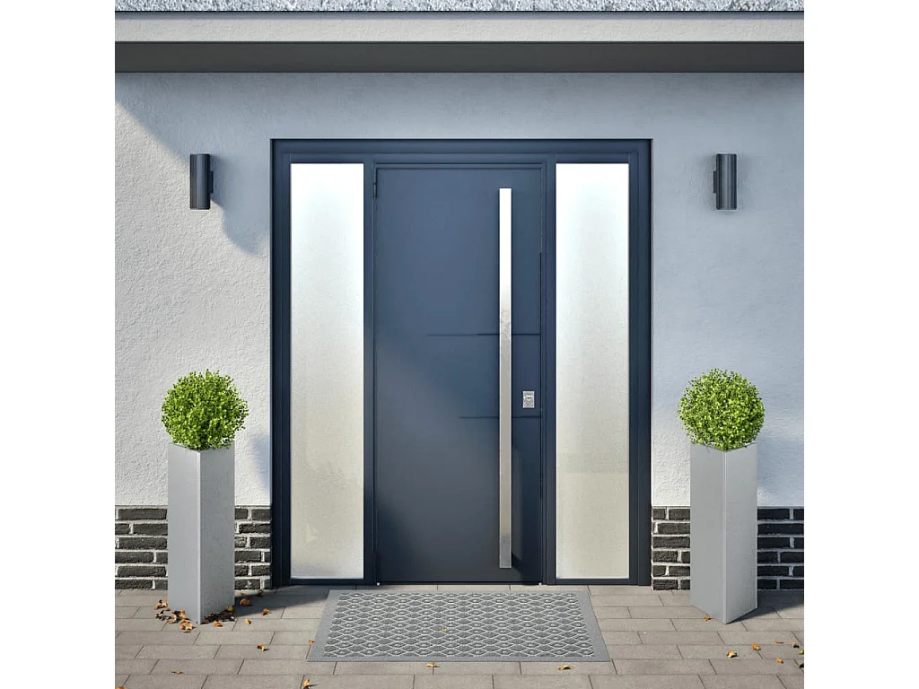 Jardinières 2 pcs triangulaire 30x26x75 cm acier galvanisé