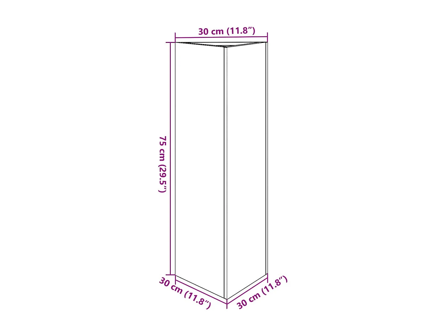 Jardinières 2 pcs triangulaire 30x26x75 cm acier galvanisé