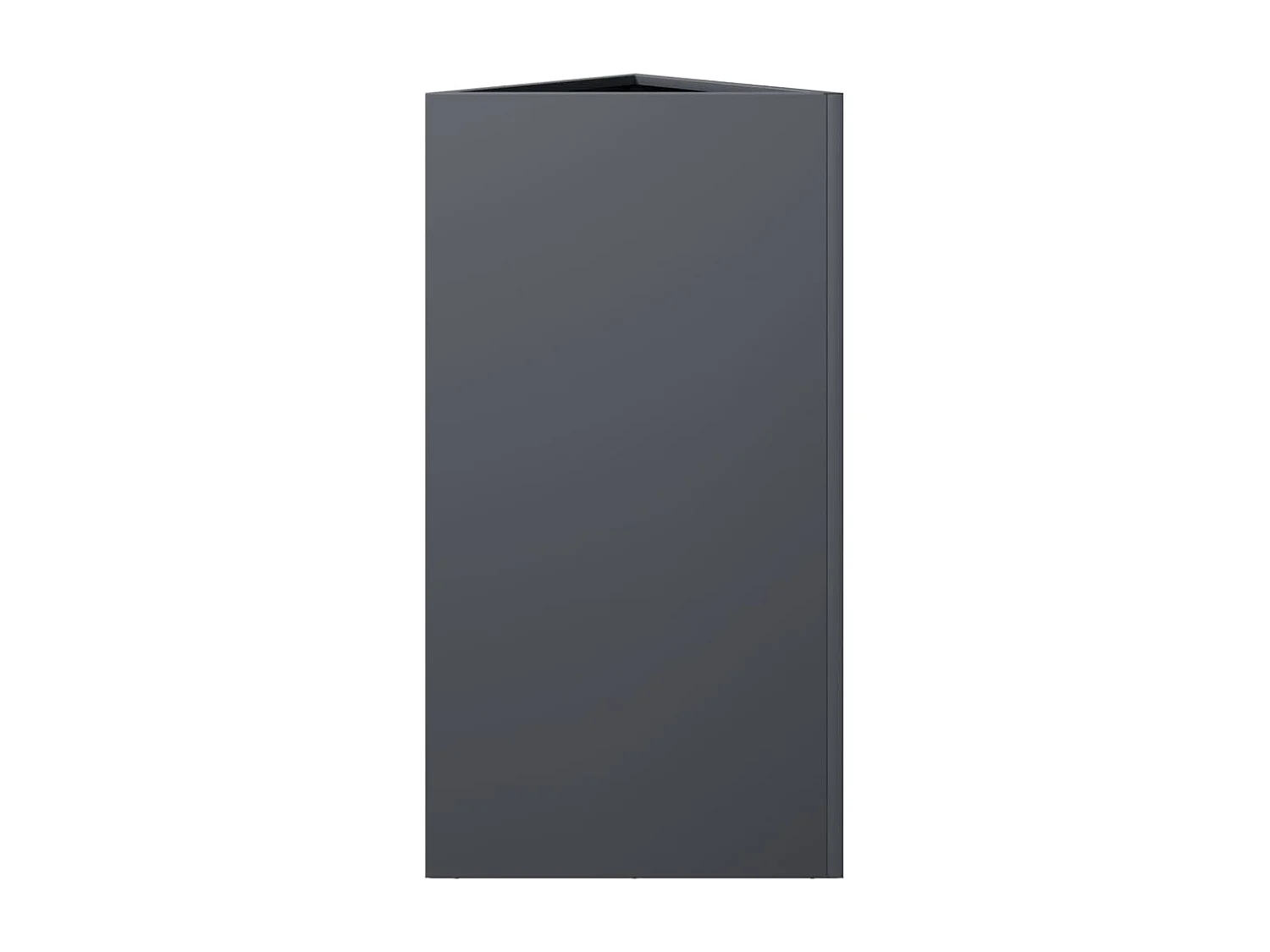 Fioriera Antracite Triangolare 40x34,5x70 cm in Acciaio