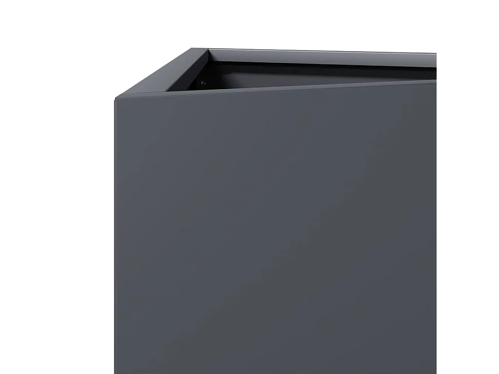 Fioriera Antracite Triangolare 40x34,5x70 cm in Acciaio