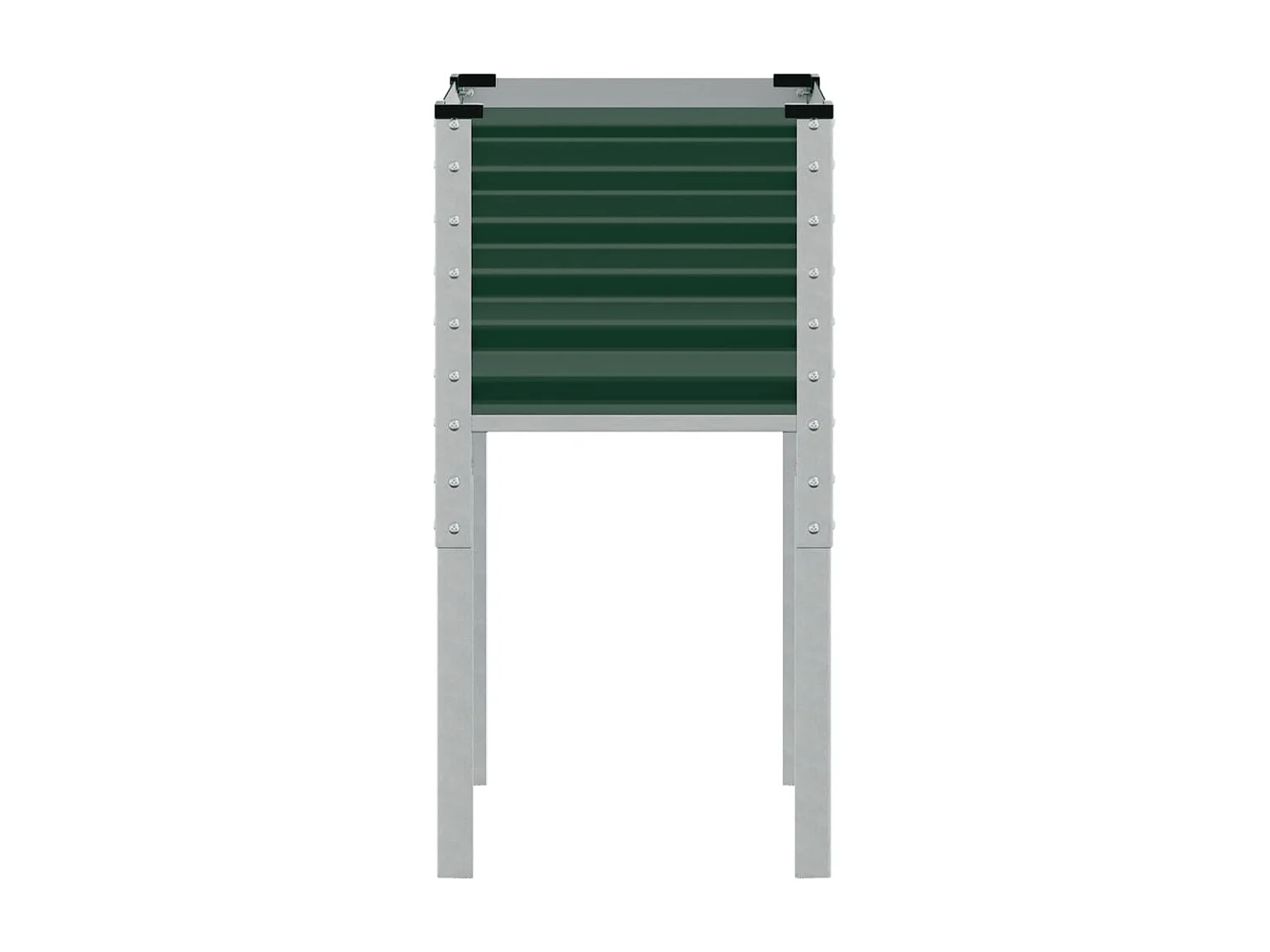 Jardinière vert 45x45x88 cm acier