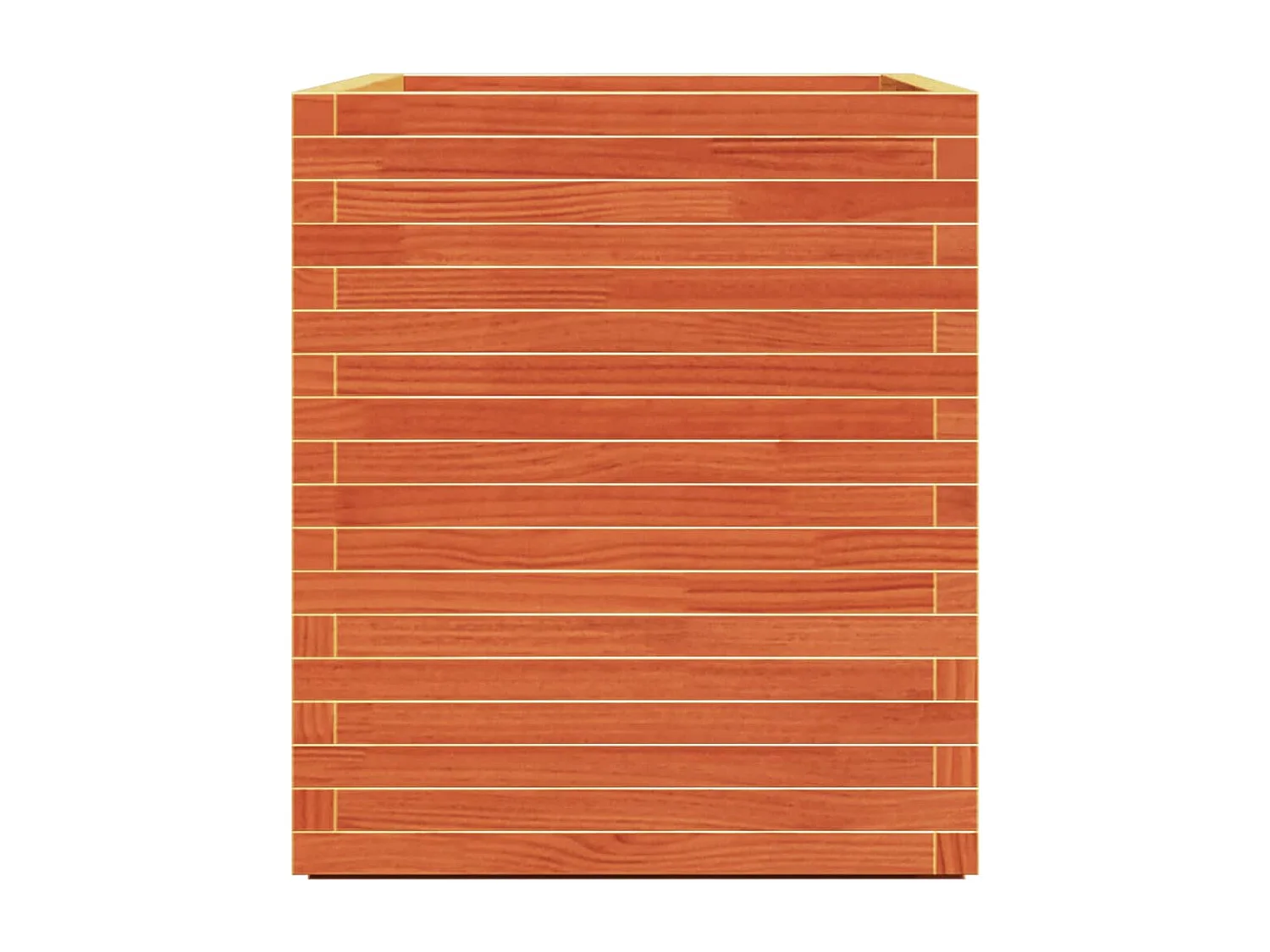 Jardinière cire marron 90x60x72 cm bois de pin massif