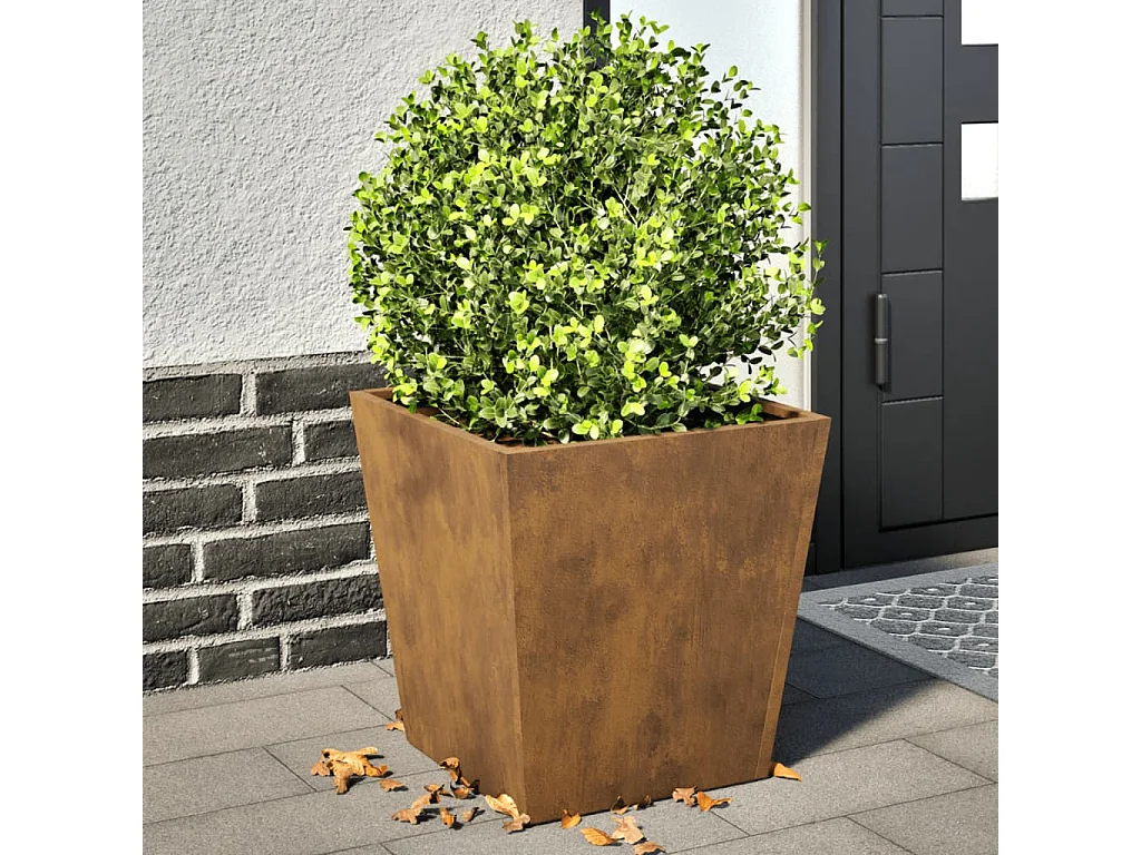 Jardinières 2 pcs 40x40x40 cm acier corten