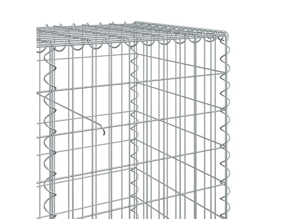 Panier gabion avec couvercle 1200x50x100 cm fer galvanisé