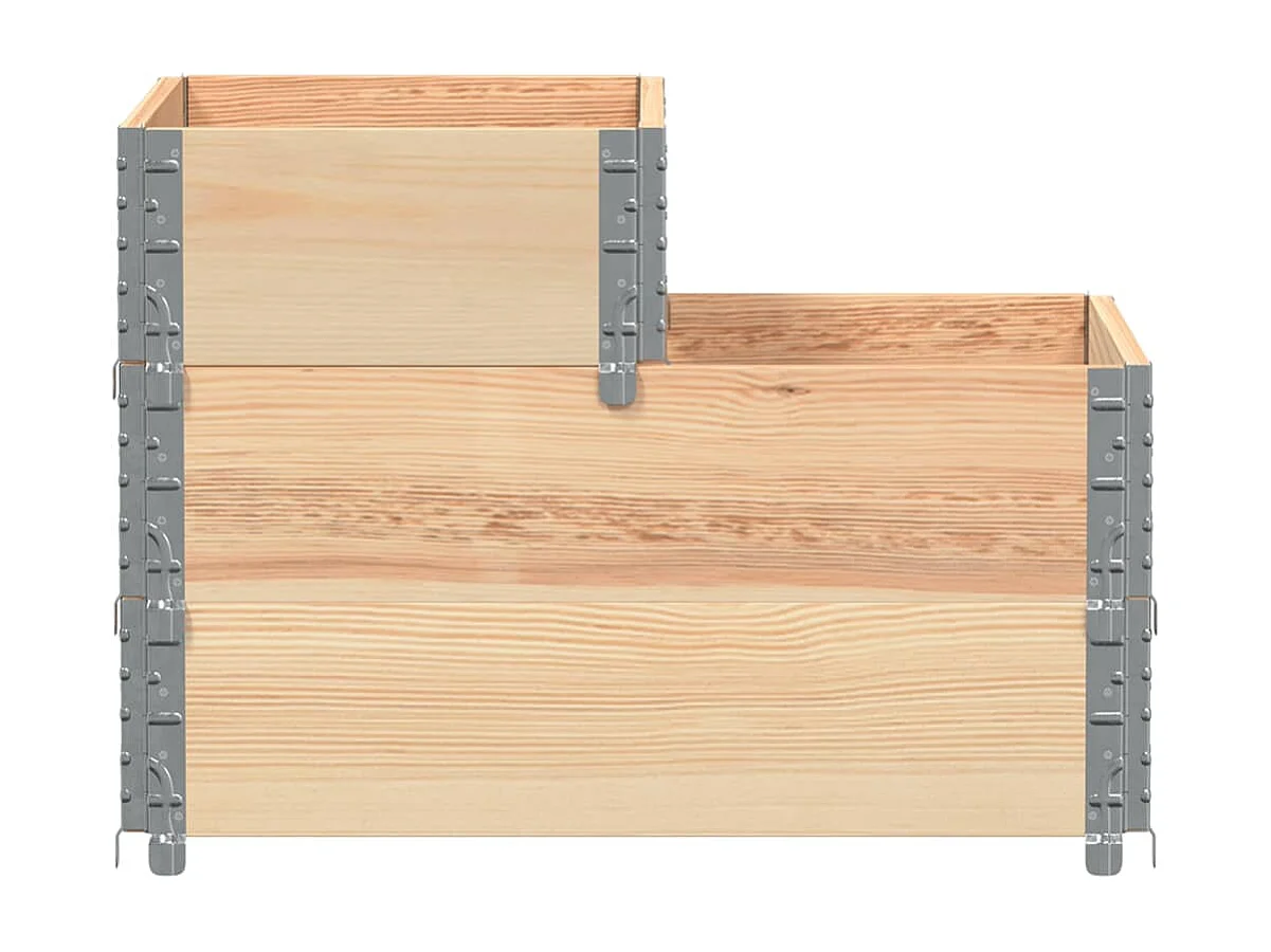 Fioriera Rialzata 3 Livelli 120x80 cm Legno Massello di Pino