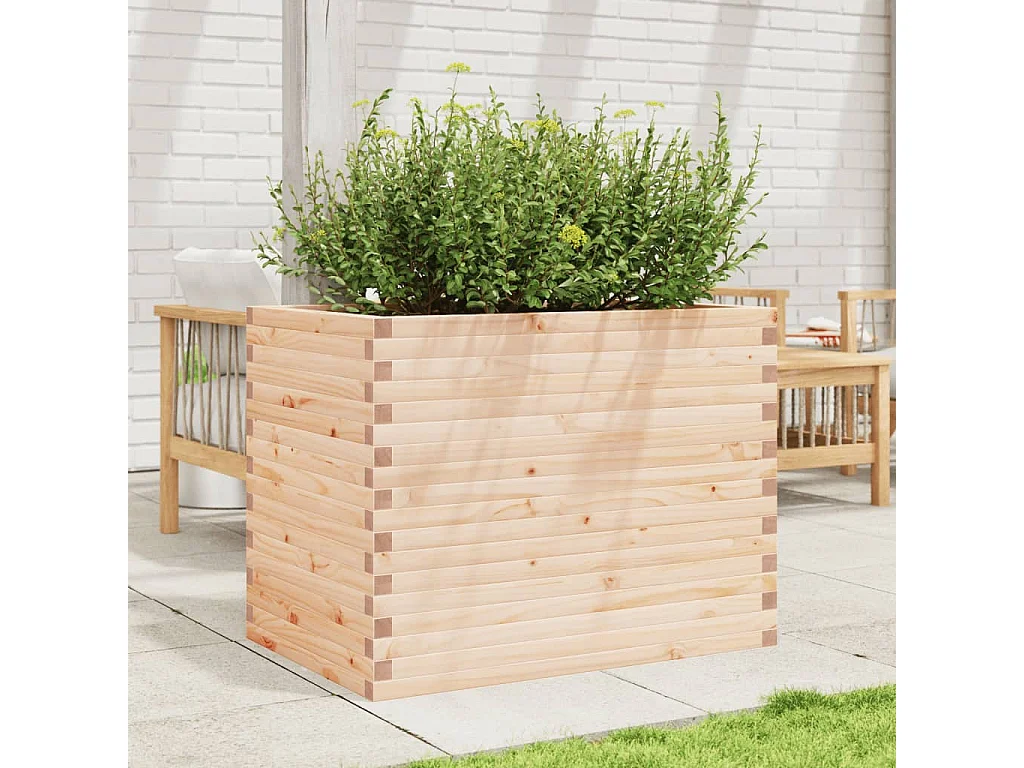 Jardinière 90x60x68,5 cm bois de pin massif