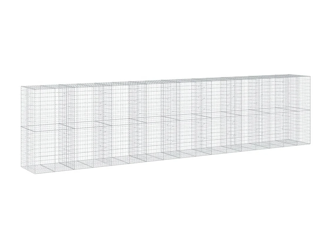 Panier gabion avec couvercle 850x100x200 cm fer galvanisé