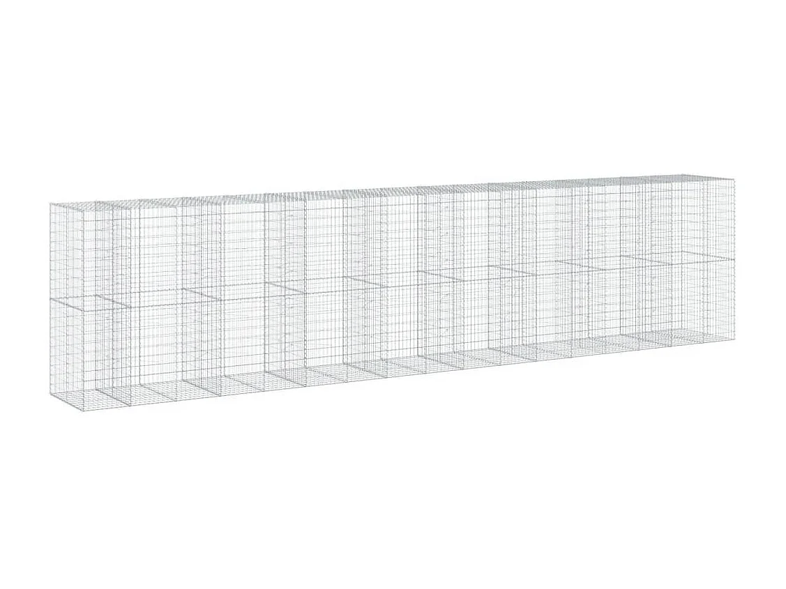 Panier gabion avec couvercle 850x100x200 cm fer galvanisé